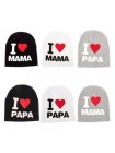 Детская шапочка с надписью I Love Mama & Papa 