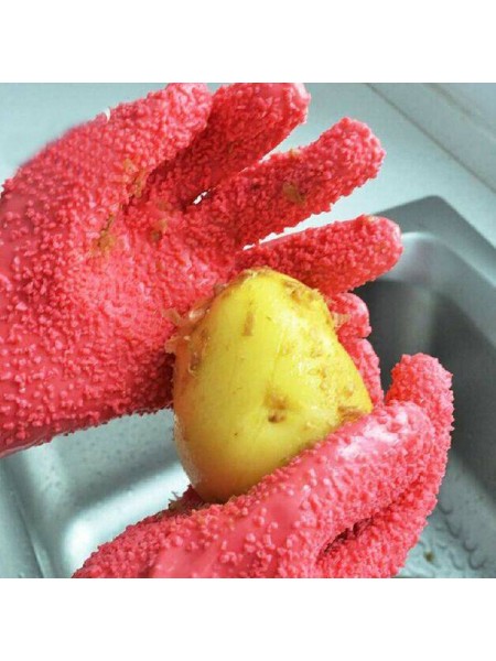 Кухонные перчатки для чистки овощей 
