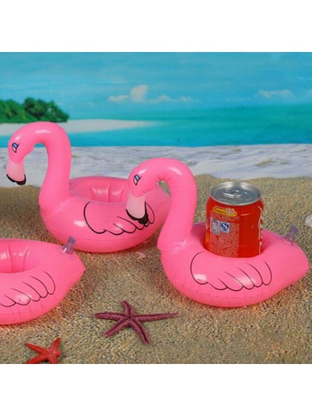 Надувной держатель фламинго с держателем для напитков