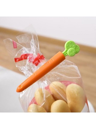 Зажим морковка для герметизации пищевых пакетов (5 шт.)