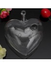 Подвесная стеклянная ваза в форме сердца