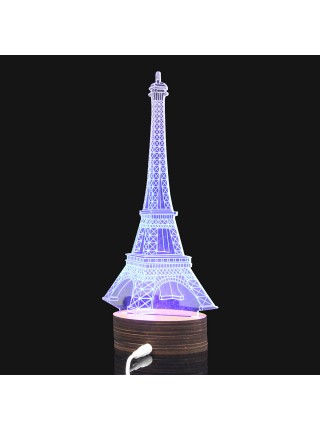 Настольная 3D лампа «Эйфелева башня»