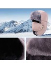 Зимняя шапка ушанка с ветрозащитной маской