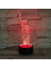 Настольная 3D лампа «Статуя Свободы»