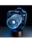 Настольная 3D лампа фотокамера Canon