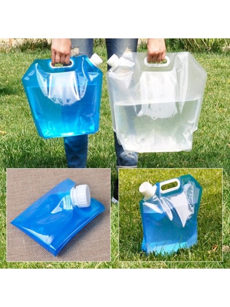 Пластиковый складной мешок для воды 