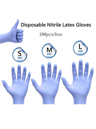 Одноразовые перчатки из нитрилового латекса (100 шт.)