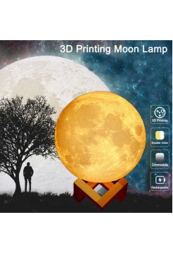 Настольная 3D лампа в виде Луны