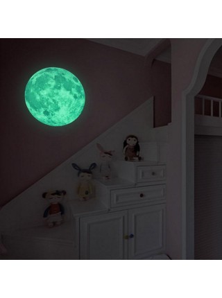 Светящаяся настенная люминесцентная луна 
