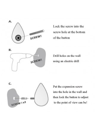 Настенный держатель вешалка Water Droplets