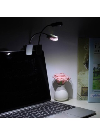 Светодиодная лампа для чтения книг на прищепке