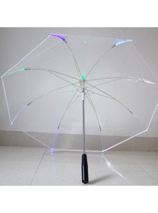 Прозрачный зонтик со светящийся подсветкой