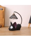 Настольная лампа «черный котик»