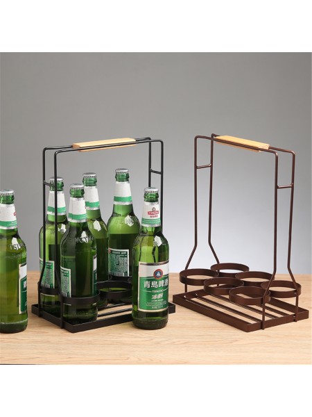 Железный держатель для хранения и переноски стеклянных бутылок