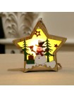 Светящиеся рождественские деревянные украшения