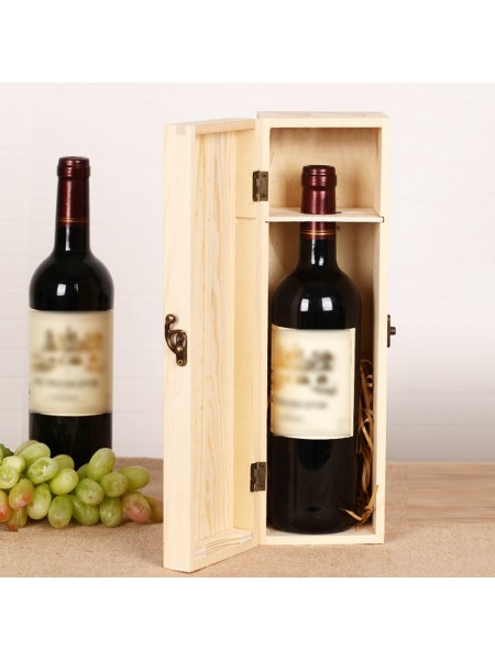 Деревянная коробка футляр для бутылки вина