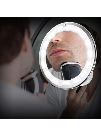 Увеличительное зеркало с подсветкой для макияжа 