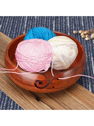 Натуральная деревянная мармелад чаша для вязания