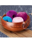 Натуральная деревянная мармелад чаша для вязания