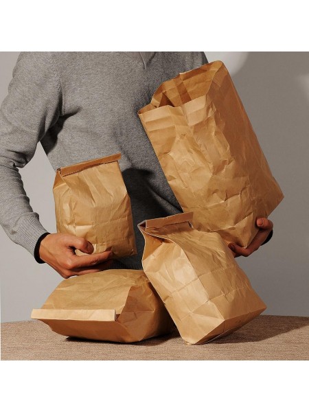 Бумажный крафт пакет для пищевых продуктов 50 штук