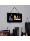 Светодиодная рекламная вывеска welcome bar