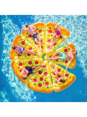 Надувной плавательный матрас пицца 
