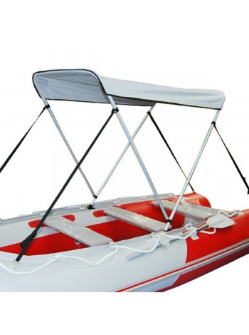 Cолнцезащитный складной навес для надувной лодки