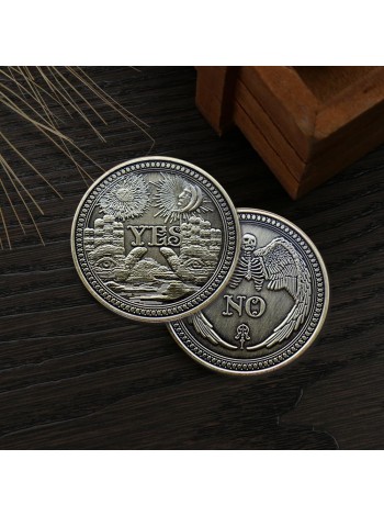 Античная сувенирная монета YES/NO
