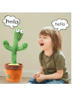 Детская игрушка говорящий кактус 