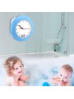 Настенные часы для ванной с термометром 