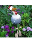Фигурки куриц для украшения и декора сада