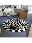 Круглый 3D коврик ловушка с визуальной иллюзией