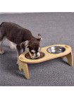 Двойная миска из нержавеющей стали для домашних животных