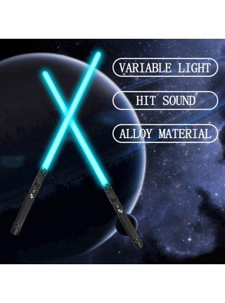 Световой меч с металлической ручкой и имитацией звука