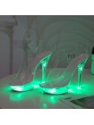 Светящиеся женские туфли на высоком каблуке