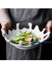 Креативная керамическая тарелка для салата