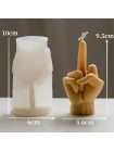 Силиконовая форма средний палец для изготовления свечи