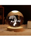 Стеклянный хрустальный шар с подсветкой