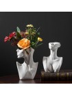 Керамическая ваза кашпо для цветов