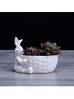 Кашпо для цветов кролик