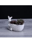 Кашпо для цветов кролик