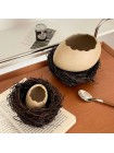 Керамическая миска в виде птичьего гнезда