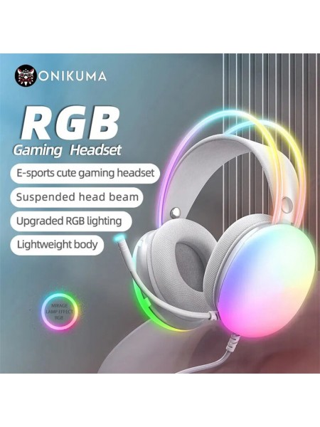 Игровые наушники ONIKUMA X25 с RGB подсветкой