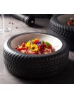 Керамическая тарелка в форме шины