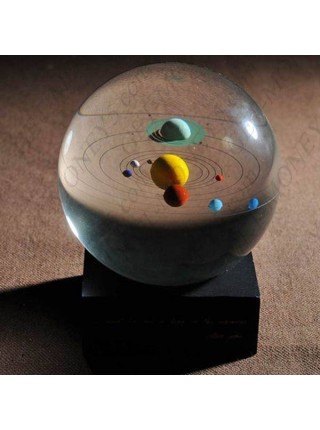 Хрустальный шар с солнечной системой